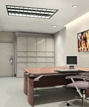 简易现代办公室装修风格办公室吊顶设计效果图