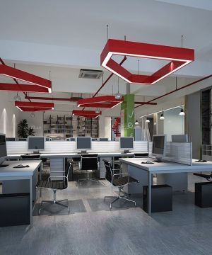 现代办公室装修风格办公室吊顶设计效果图欣赏
