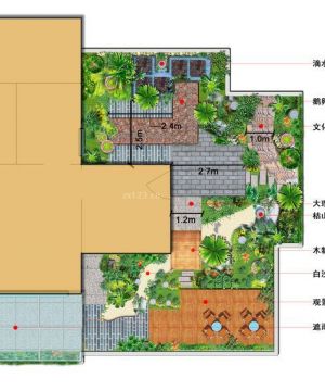 最新小型屋顶花园平面图欣赏2023