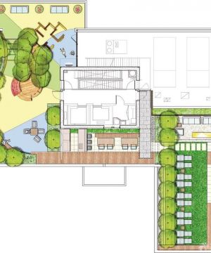 最新大型屋顶花园平面图欣赏2023