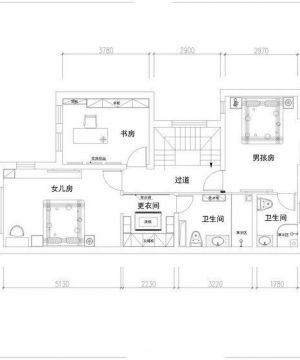 萨伏伊别墅卧室最新设计总平面图2023