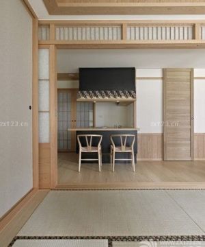 现代日式小吧台装修效果图